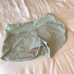 Mint speed shorts LULULEMON